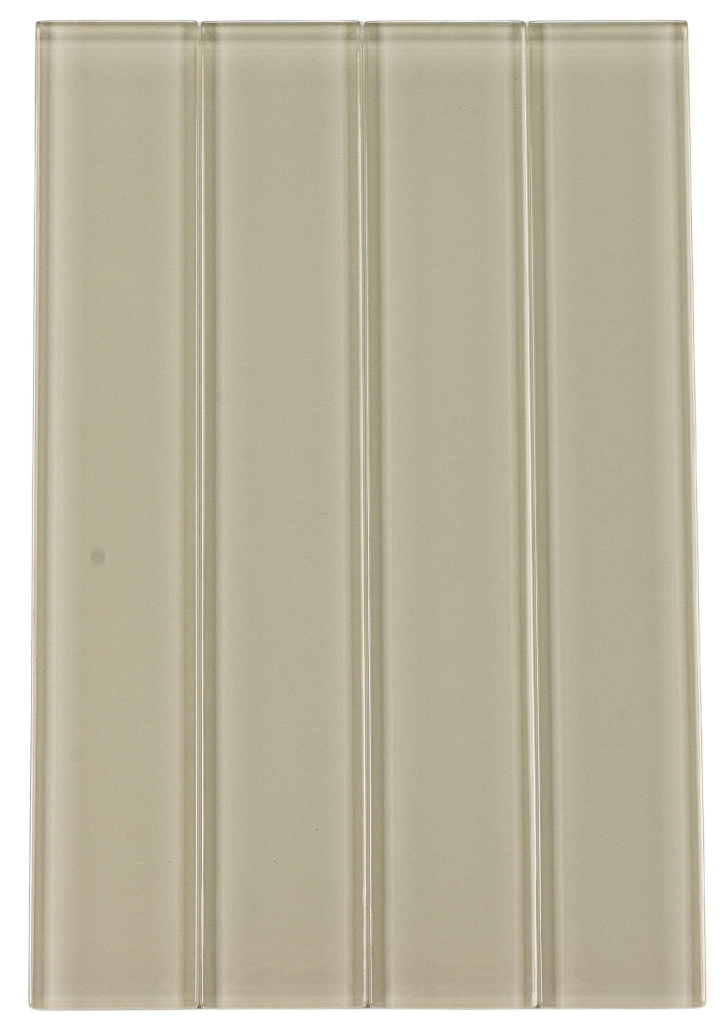 Glasmosaik Tile 8mm Glänzender Glasoptik Beige